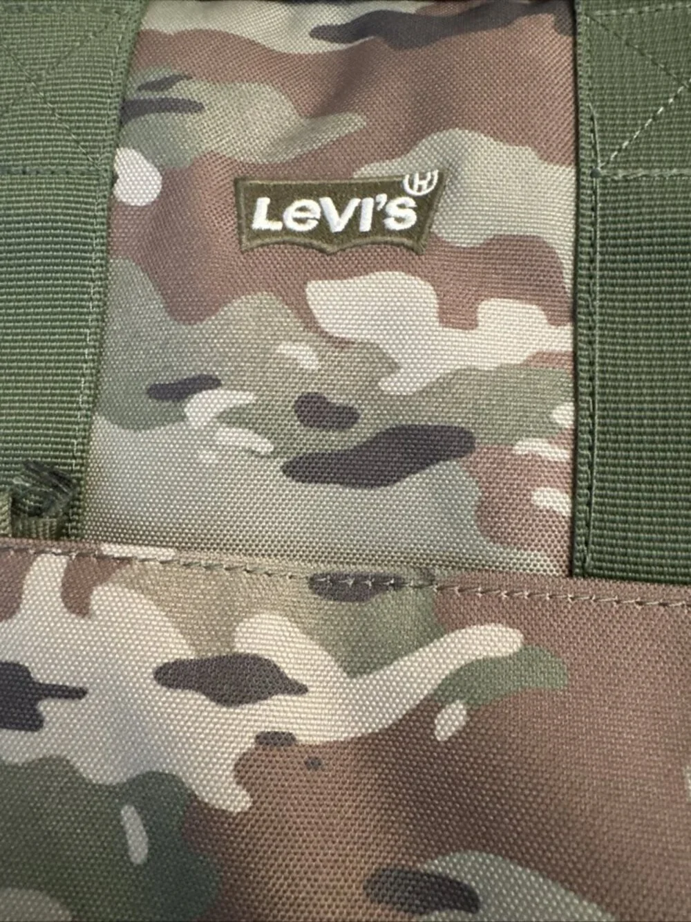 New Levi's L-Pack Large Backpack Ombre Camo Olivine - Green
